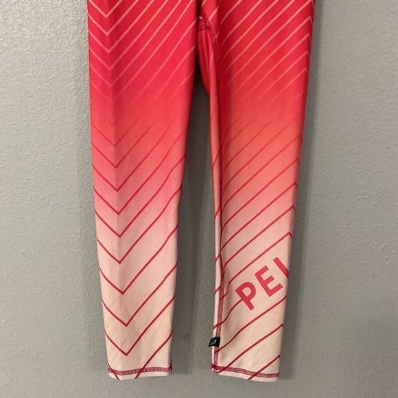 Peloton Terez Red/Orange Stripe Leggings Womens Size Medium new with tags - Picture 4 of 8